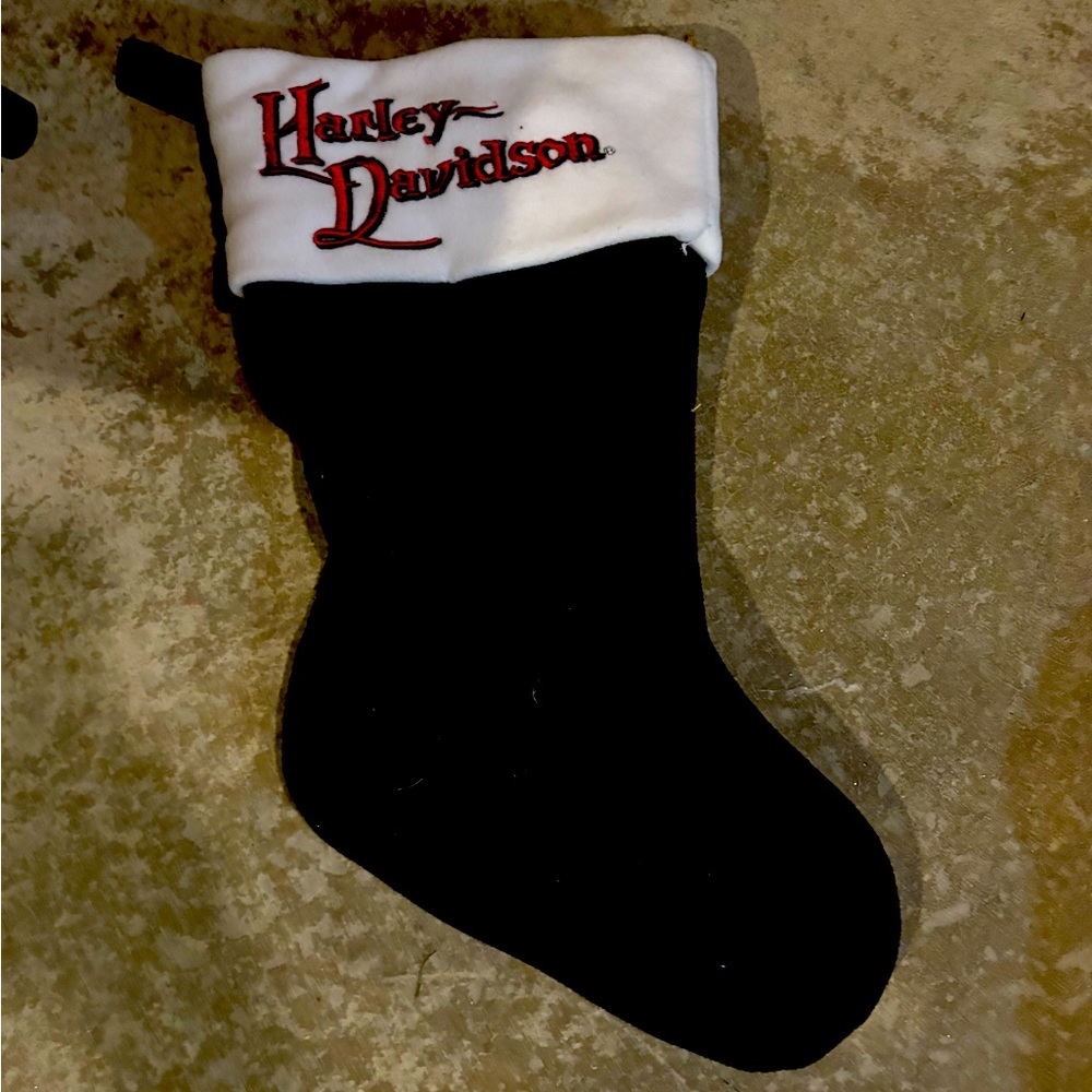 Harley Davidson Christmas stocking